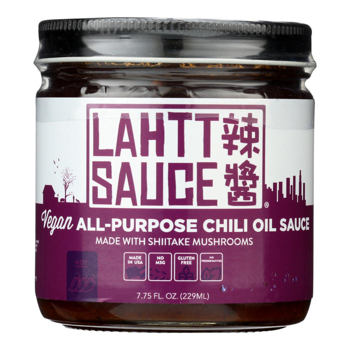 Lahtt Sauce Co Hot Vegan Chili Oil (Pack of 6) - 7.75 Oz.