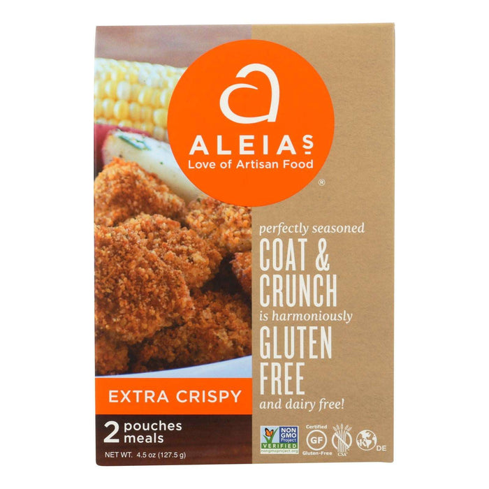 Aleia's Extra Crispy Coated & Crunched Breading, 8 x 4.5 Oz.