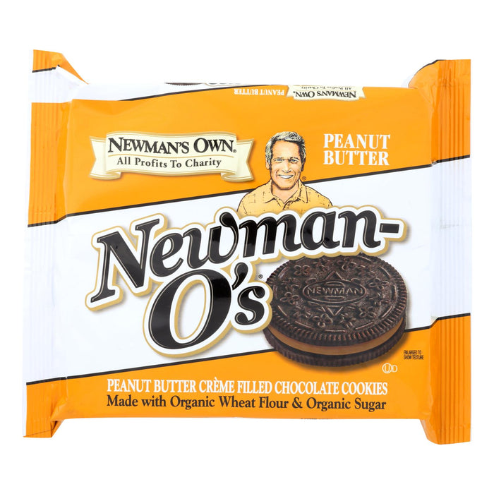 Newman's Own Organics Peanut Butter Creme Chocolate Cookies, 13 Oz Pack of 6