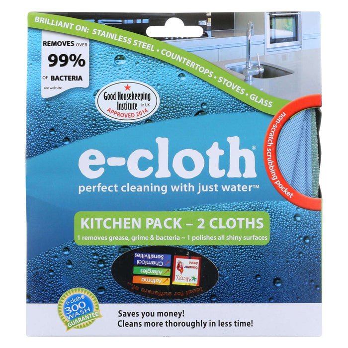 E-Cloth Kitchen Cleaning Cloths (Pack of 2)