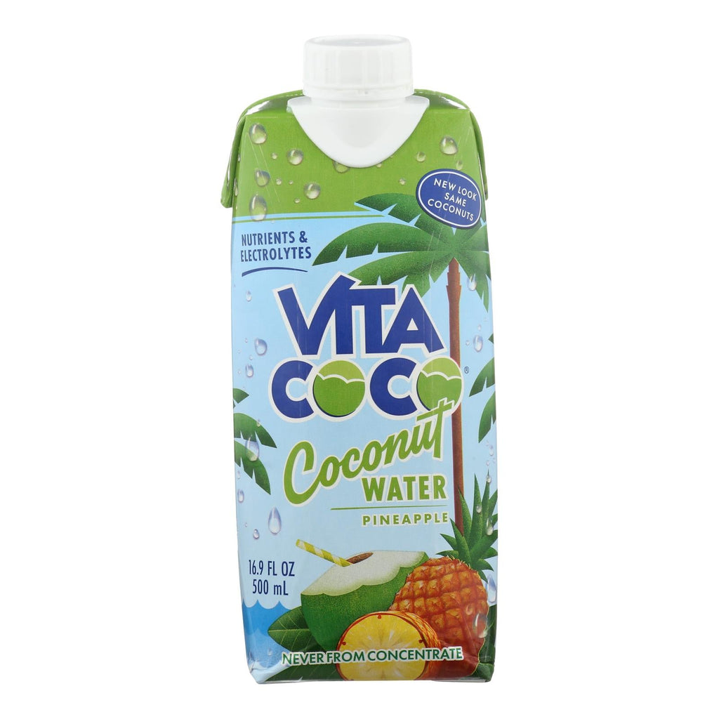 Vita Coco 100% Coconut Water, Refreshing Pineapple Flavor, 500ml