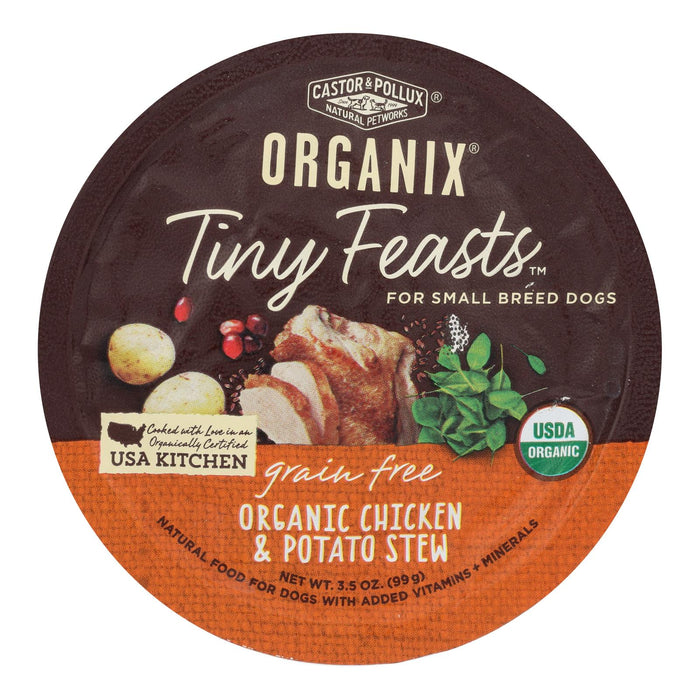 Organic Tiny Feasts Chicken for Dogs 3.5 oz (Case of 12)