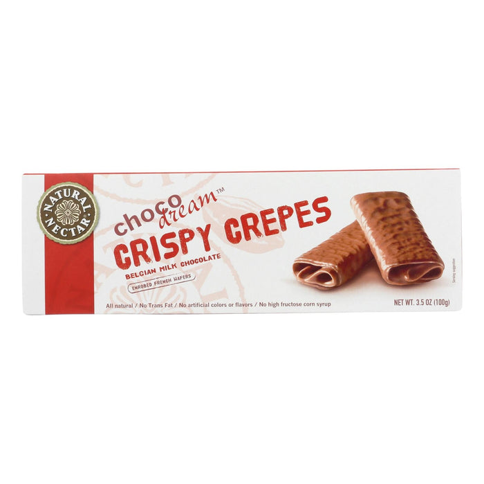 Natural Nectar Crispy Belgian Milk Chocolate Crepes (Pack of 8 - 3.5 Oz.)