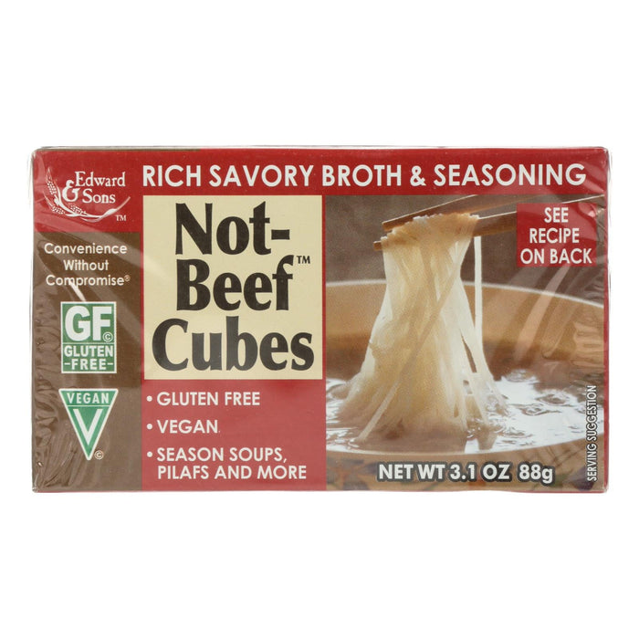 Edwards And Sons Natural Bouillon Cubes - Meat-Free Delight - 3.1 Oz - Case Of 12