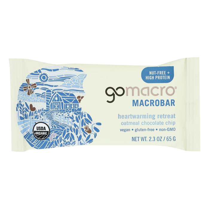 Gomacro Oatmeal Chip bars (Pack of 12) - Wholesome, Plant-based 2.3 Oz. Bars