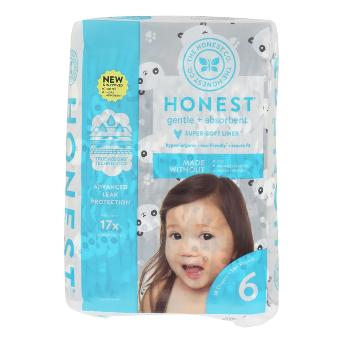 The Honest Company Pandas Design Diapers, Size 6 (18 Count)