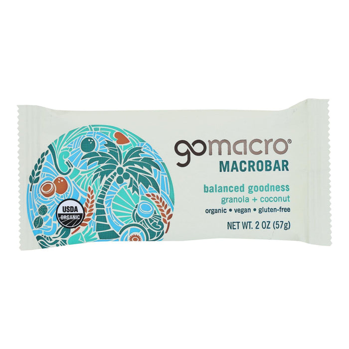 Gomacro Organic  Coconut Granola Bars (Pack of 12 - 2 Oz)