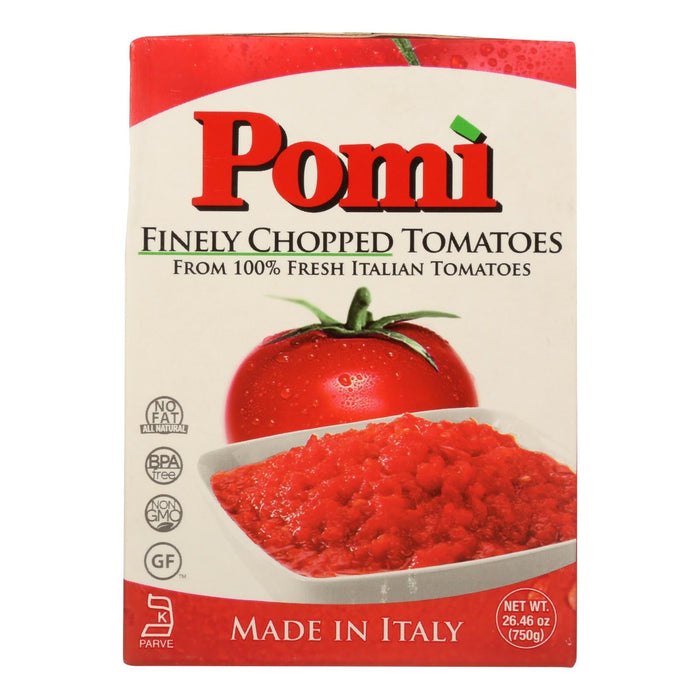 Pomi Deliziosa Finely Chopped Tomatoes, 26.46 Oz (Pack of 12)