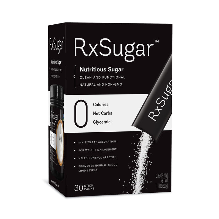 Rxsugar Zero Calorie Sugar (Pack of 6 - 30 Sticks)