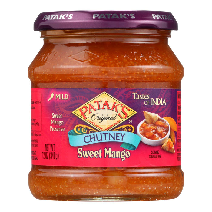 Patak's Mild Sweet Mango Chutney, 12 Oz (Pack of 6)