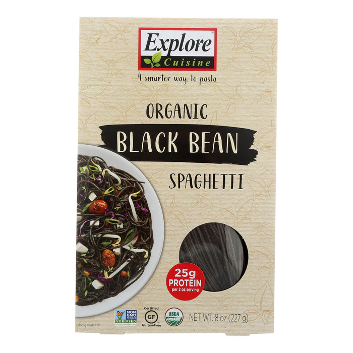 Explore Cuisine Organic Black Bean Spaghetti (Pack of 6 - 8 oz.)
