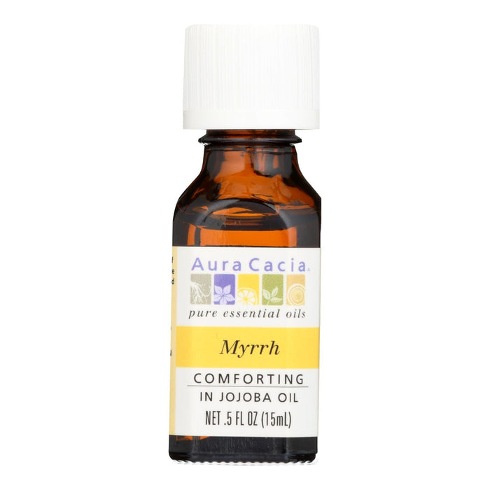 Aura Cacia Myrrh Essential Oil in Jojoba Oil (0.5 Fl Oz)