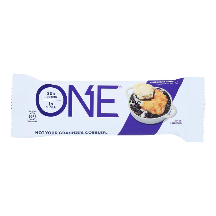 One Brands 60 Gram Blueberry Cobbler Protein Bar (Pack of 12)