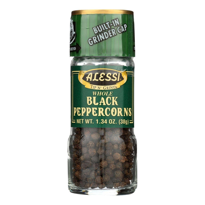 Alessi Premium Black Peppercorns (Pack of 6 - 1.34 Oz.)