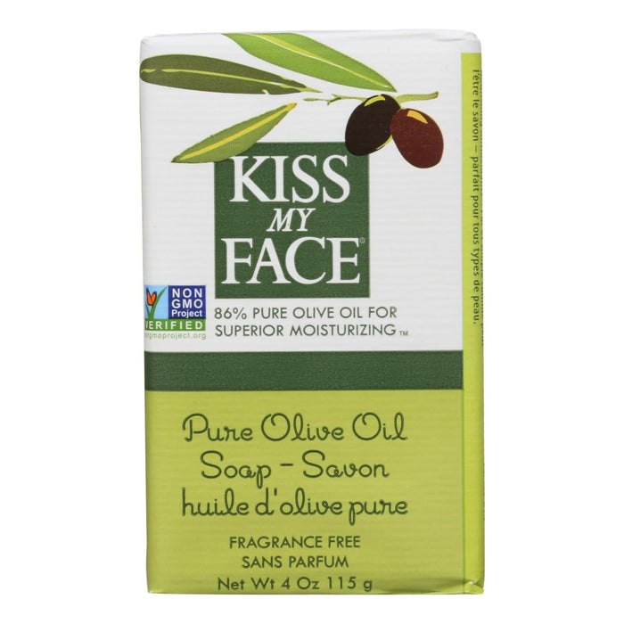 Kiss My Face Pure Olive Oil Fragrance-Free Bar Soap (4 Oz.)