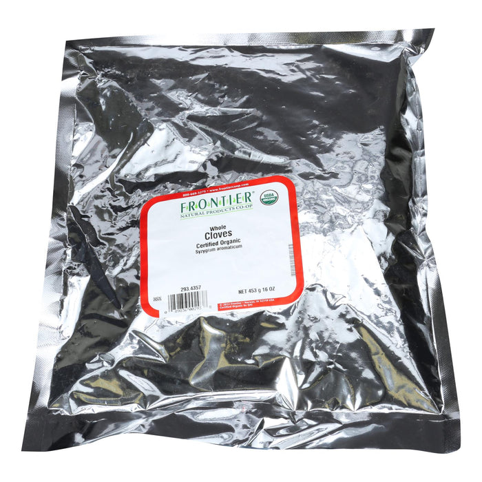 Frontier Herb - Organic  Whole Cloves: 1-Pound Bulk Bag, Hand-Selected