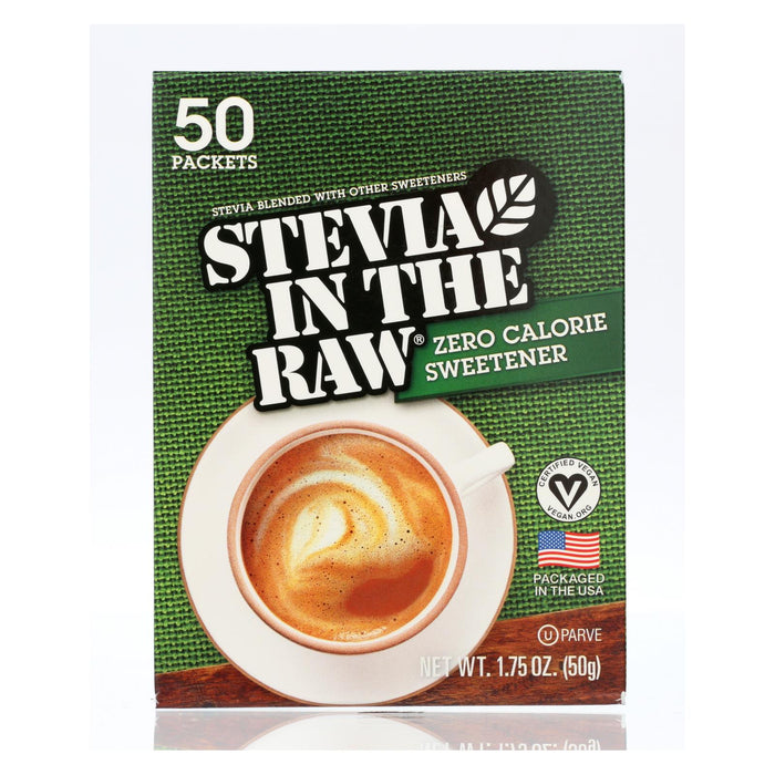 Stevia In The Raw Zero-Calorie Sweetener Packets - Case of 12 (50 Count Each)