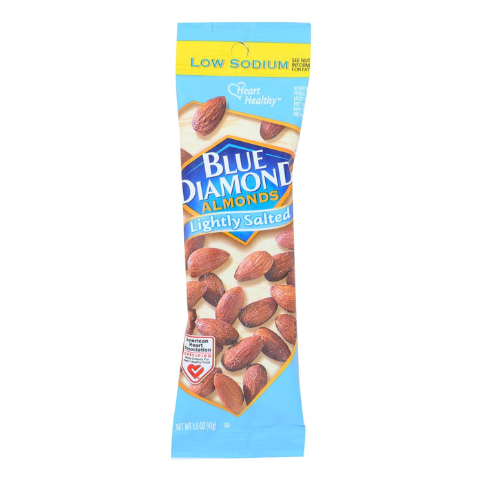 Blue Diamond Lightly Salted Almonds Case of 12 - 1.5 oz Packs