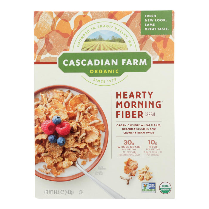 Cascadian Farm Organic Whole Grain Heart Healthy Hearty Morning Multigrain Cereal (Pack of 10 - 14.6 Oz.)