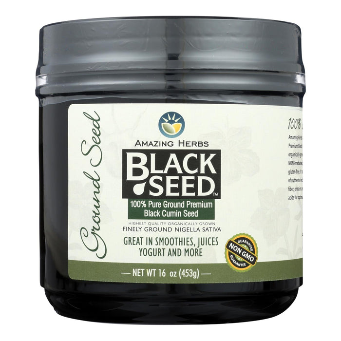 Amazing Herbs Ground Black Seed 16 Oz.