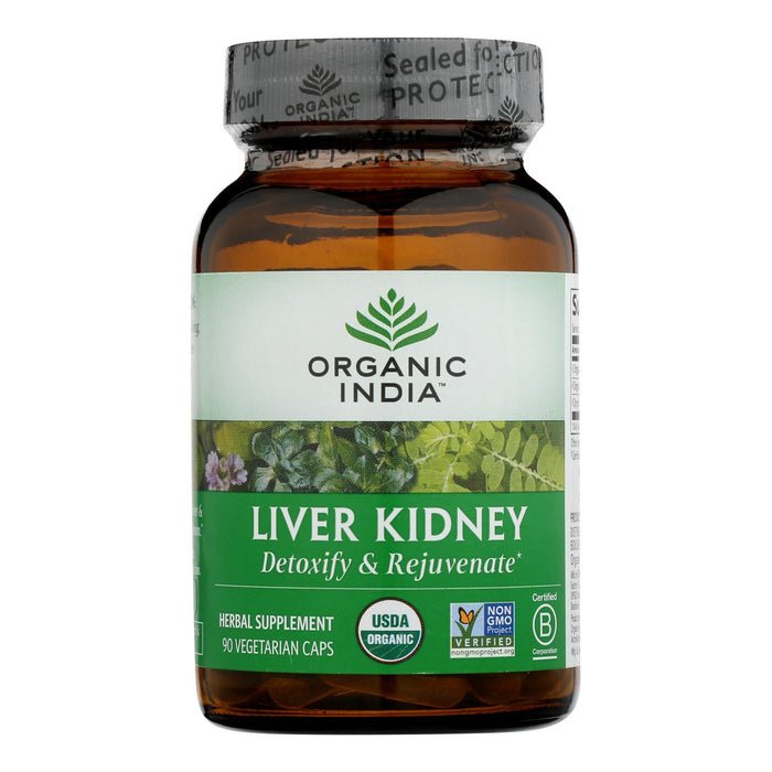 Organic India USA Liver & Kidney Supplement (90 Capsules)