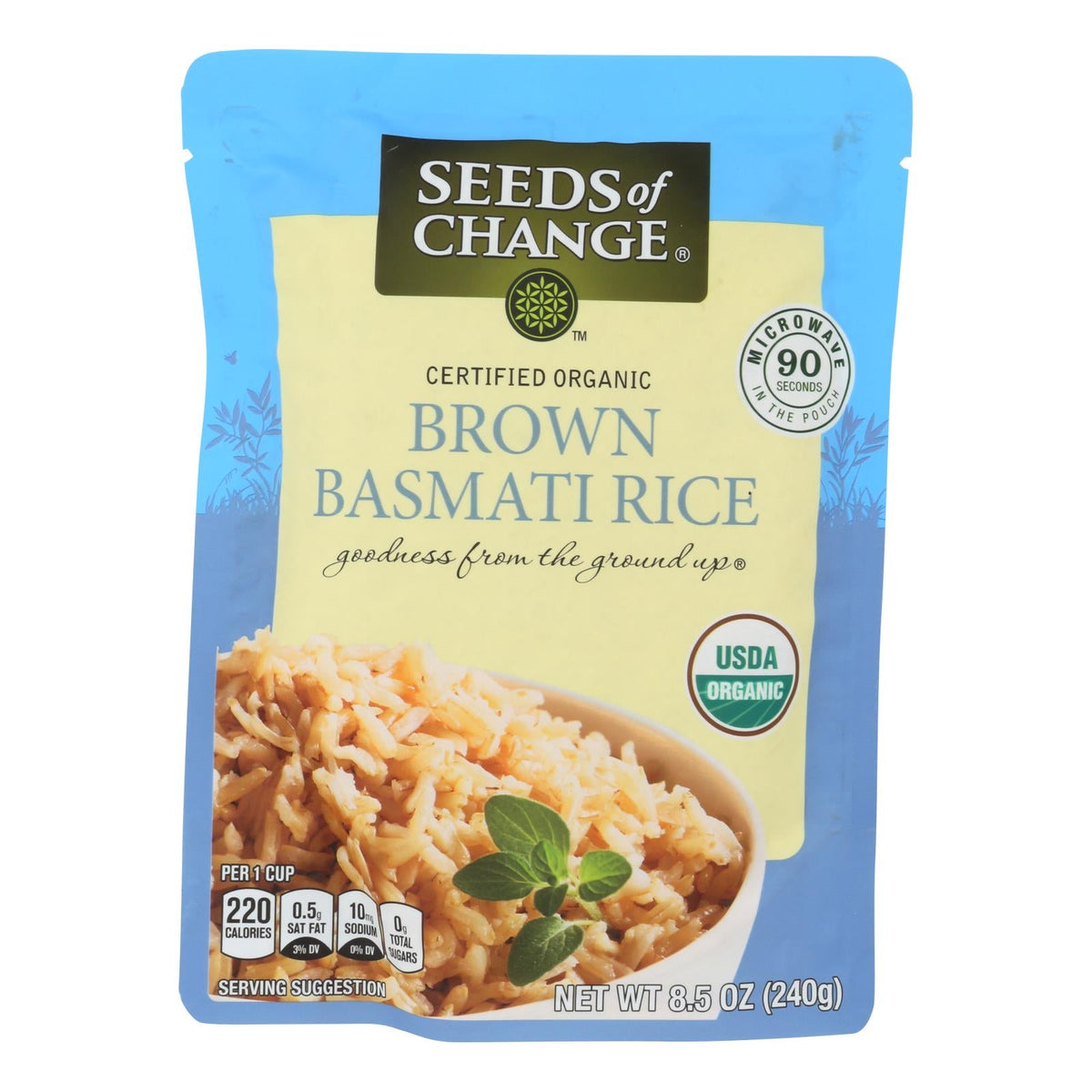 Seeds of Chang Organic Rishikesh Brown Basmati Rice e, 8.5 Oz. (Pack o ...