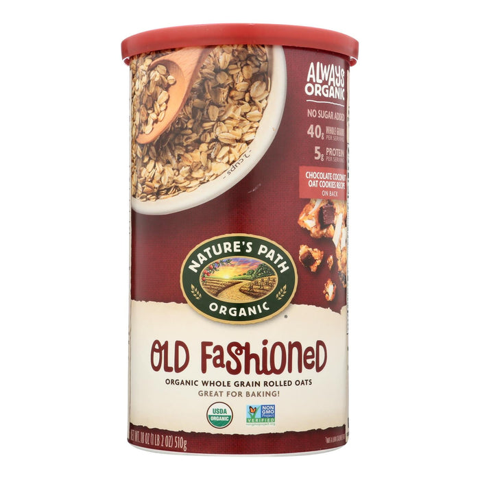 Nature's Path Old Fashioned Rolled Oats - Pack of 6 - 18 Oz Per Container