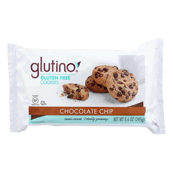 Glutino Chocolate Chip Cookies - 8.6 Oz. - Delicious and Gluten-Free Treat - Case of 12