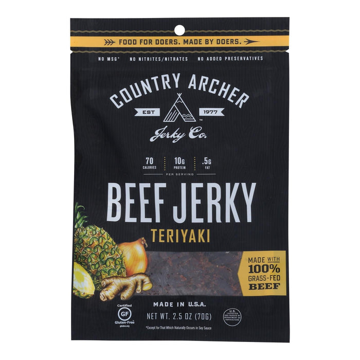 Country Archer Beef Teriyaki Jerky 12-Pack 2.5 Oz. Bags