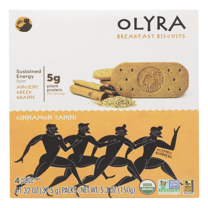 Olyra Cinnamon Tahini Biscuits, 5.3 Oz. Pack of 6