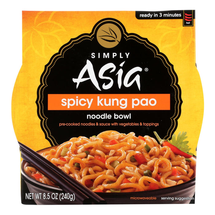 Simply Asia Spicy Kung Pao Noodle Bowl, Pack of 6 x 8.5 Oz.