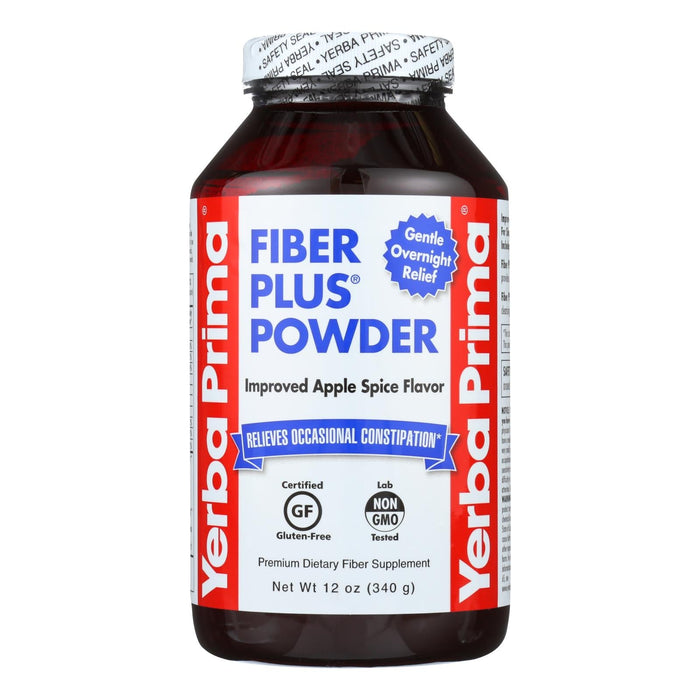 Yerba Prima Fiber Plus Powder Apple Spice - 12 Oz