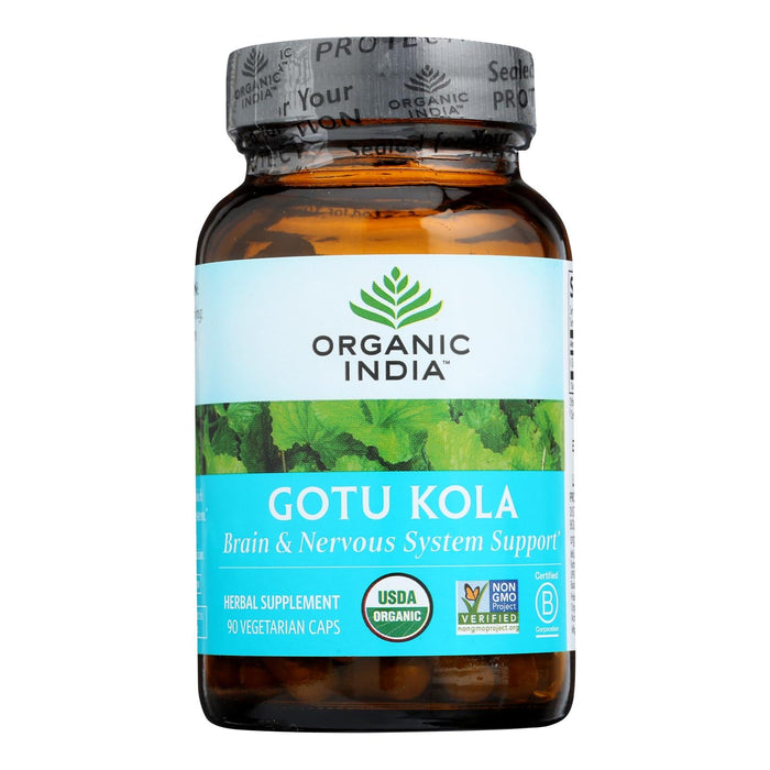 Organic India Gotu Kola Wellness Supplements - 90 Count