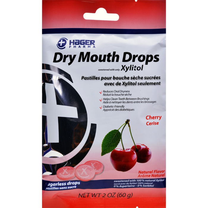Hager Pharma Dry Mouth Drops - 2 Oz Cherry Flavor