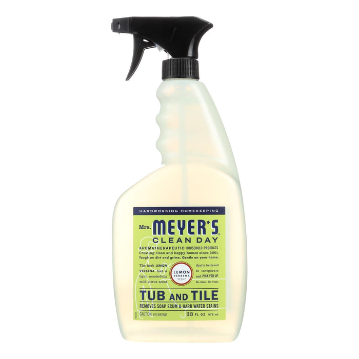 Mrs. Meyer's Clean Day Lemon Verbena Tub & Tile Cleaner, 33 Fl Oz (Pack of 6)