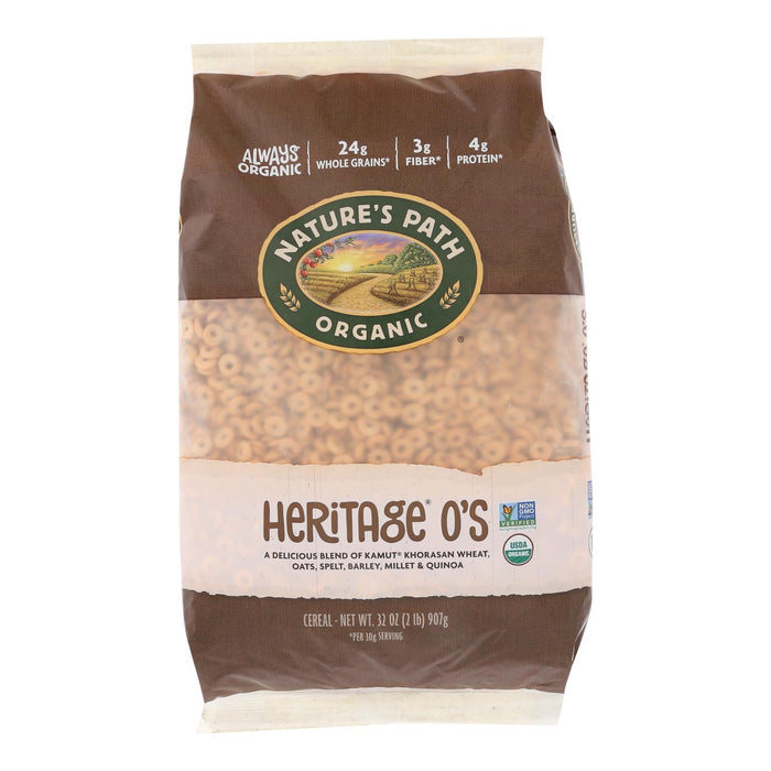 Nature's Path Organic Heritage O's Cereal, Whole Grain Goodness (Pack of 6 - 32 Oz.)