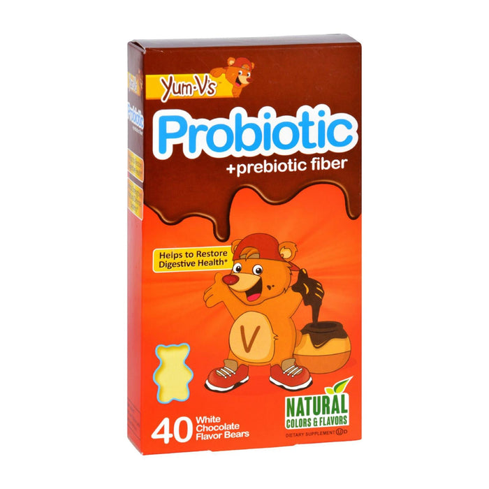 Yum V's Vanilla Probiotic Plus Prebiotic Fiber (40 Bears)