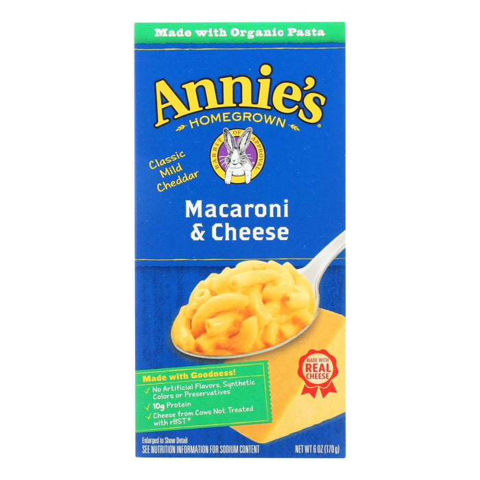 Annie's Homegrown Classic Macaroni and Cheese, 6 Oz Boxes (Pack of 12)