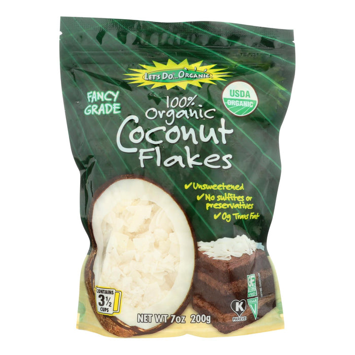 Let's Do Organics 7 Oz. Coconut Flakes (Pack of 12)