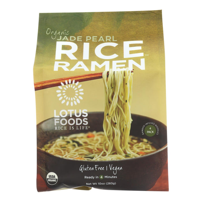 Lotus Foods Organic Jade Pearl Rice Ramen, 4 10 Oz Cakes (Pack of 6)