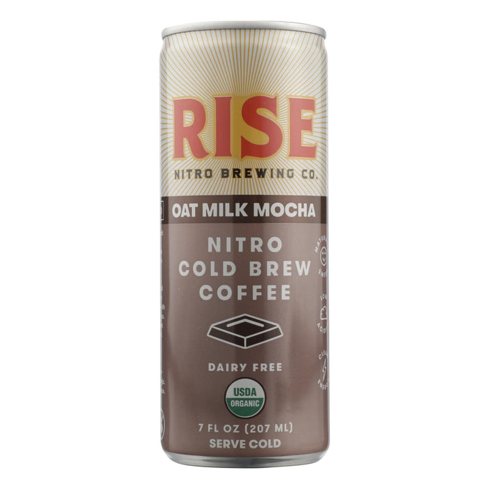 Rise Brewing Co. Mocha Latte Nitro Cold Brew Coffee, 7 Fl Oz (Pack of 12)