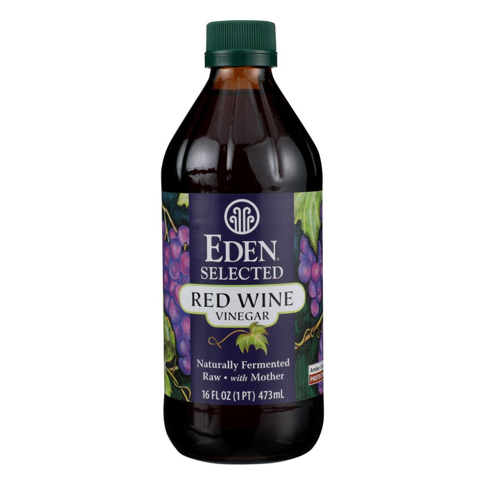 Eden Foods Raw Unfiltered Red Wine Vinegar, 12 - 16 Fl Oz. Bottles
