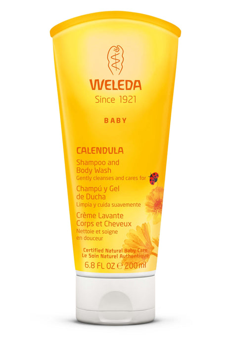 Weleda Calendula Shampoo and Body Wash for Gentle, Soothing Care (6.8 Fl Oz)