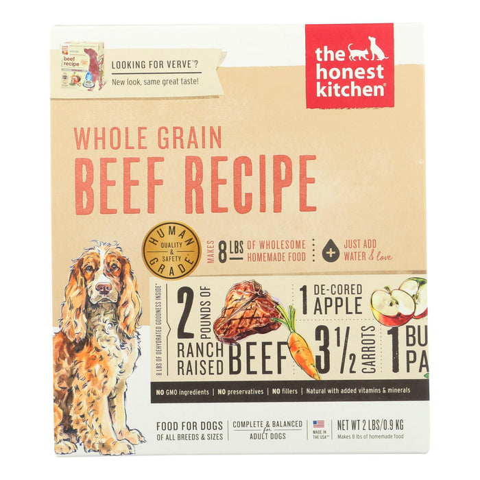 The Honest Kitchen Dog Food Whole Grain Beef Recipe (Pack of 6) - 2 Lb.