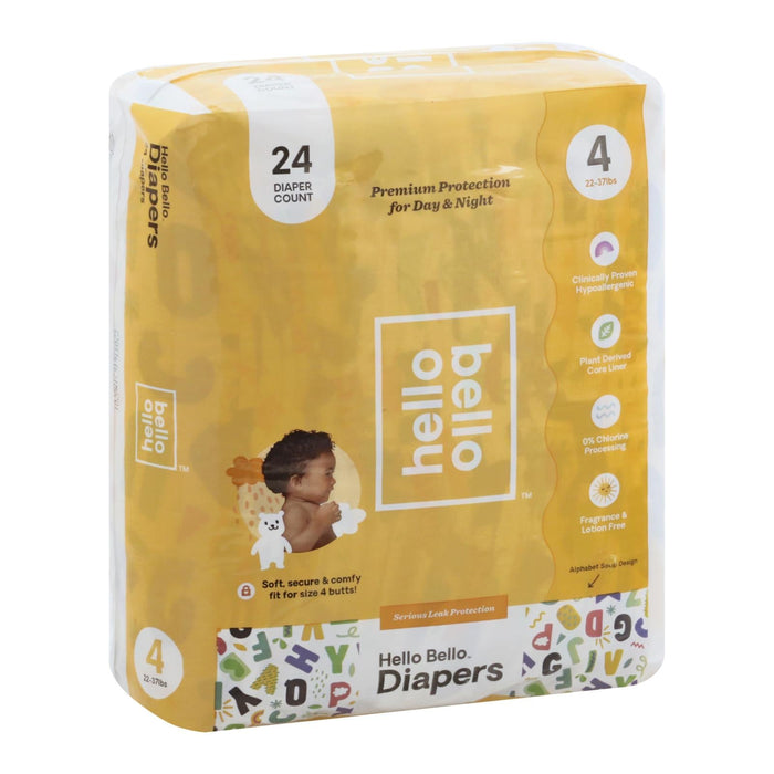 Hello Bello Diapers Size 4 Alpha (24 Count)