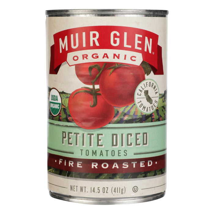 Muir Glen Fire-Roasted Diced Petite Tomatoes, 14.5 Oz. (Pack of 12)