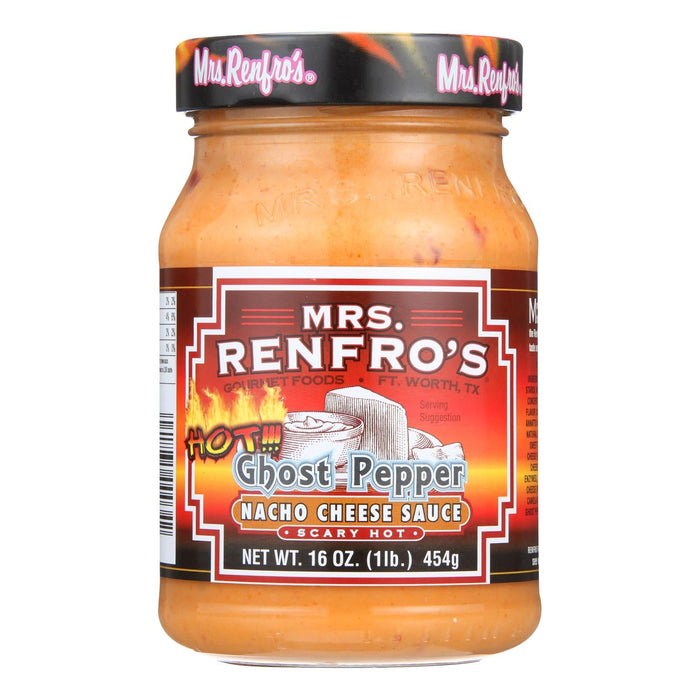 Mrs. Renfro's Ghost Pepper Nacho Cheese Sauce, 16 Oz. (Pack of 6)