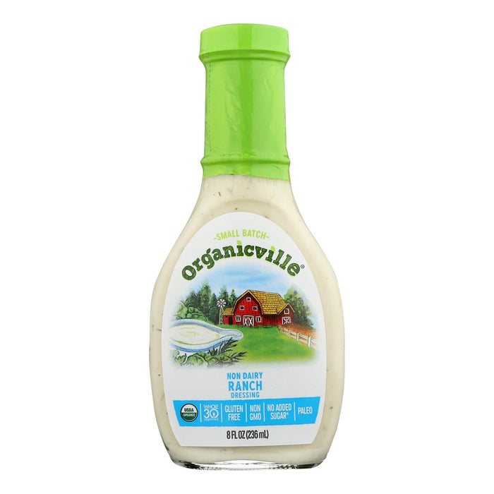 Organic Ville Dairy-Free Ranch Vinaigrette (6 Pack, 8 Oz)