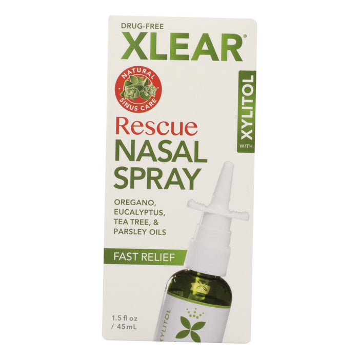 Xlear Nasal Spray Rescue for Nasal Congestion (1.5 Oz.)