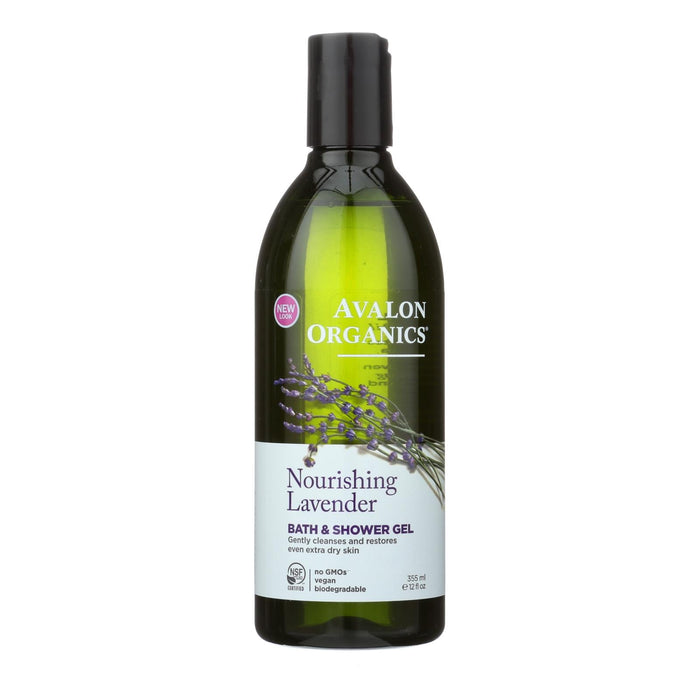 Avalon Organics Lavender Relaxation Bath & Shower Gel - 12 Fl Oz
